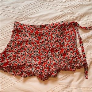 Zara trafaluc collection floral skort